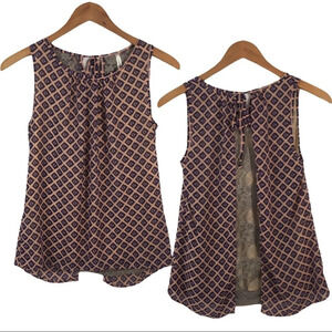 WS709 NWOT Peppermint Boutique Open Back Blouse S